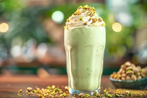 طرز تهیه شیر پسته با بستنی